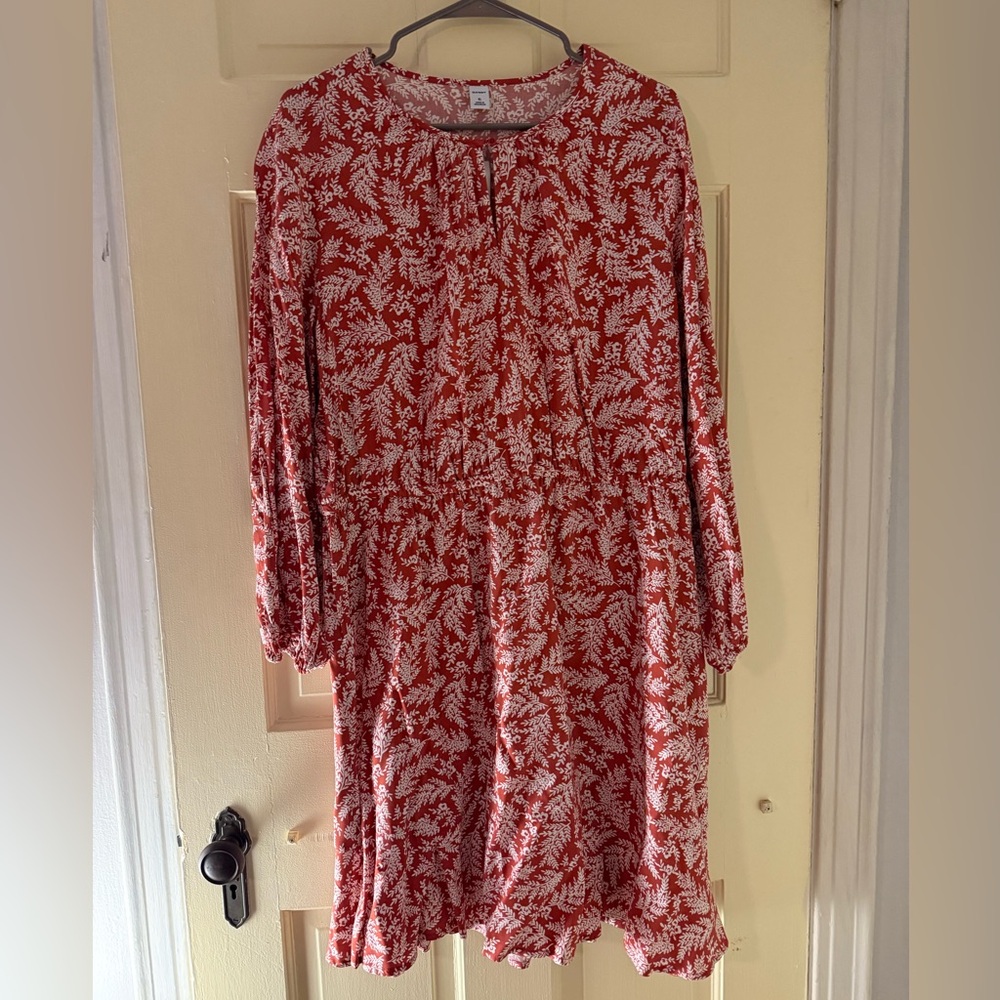 Orange NWT long sleeved Old Navy dress, size XL